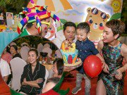 Làng sao - Tăng Thanh Hà "lẻ bóng" đến chúc mừng sinh nhật con trai Trà My Idol