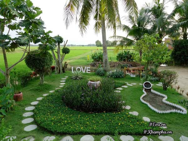 2 thang "tu tay lam het", 9x tay ninh bien manh dat trong thanh khu vuon dep nhu cong vien - 1