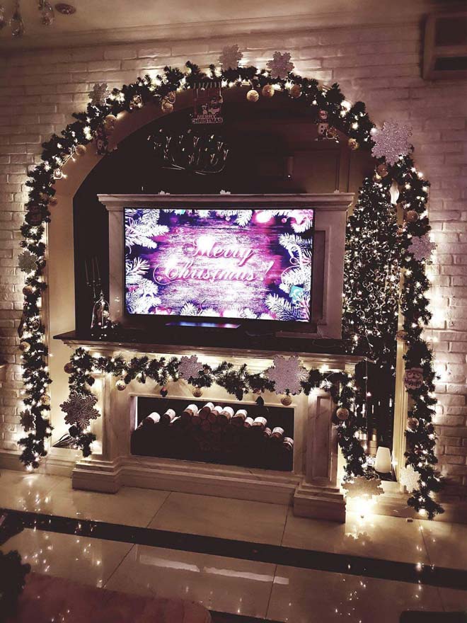 biet thu trieu do cua di bang trang tri giang sinh ruc ro - 5