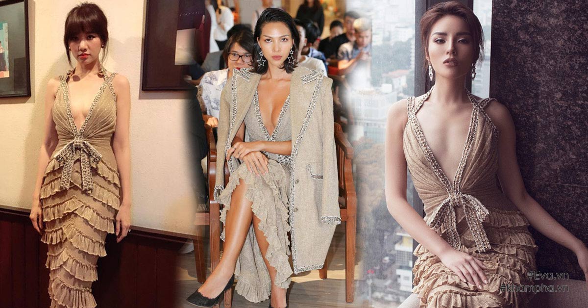 Dù chân ngắn, Hari Won vẫn không lép vế trước HH Kỳ Duyên và Minh Triệu khi đụng váy - 1