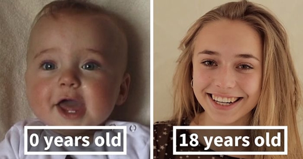 Ông bố trẻ quay hình con gái đều đặn 1 lần/ tuần, hình ảnh cuối khiến dân mạng ngỡ ngàng - 1