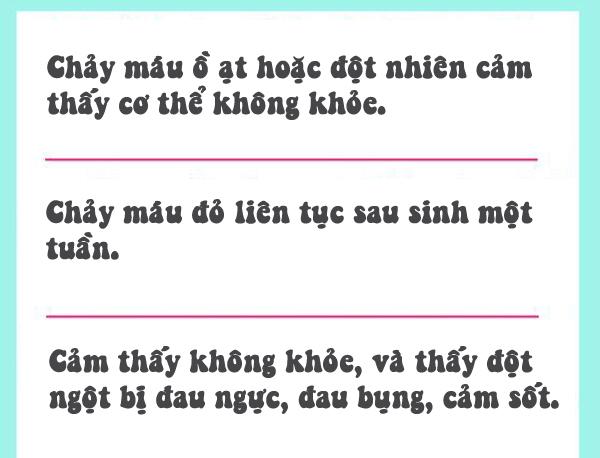Nhìn sản dịch sau sinh nhận biết những dấu hiệu báo động mẹ đang gặp nguy - 5