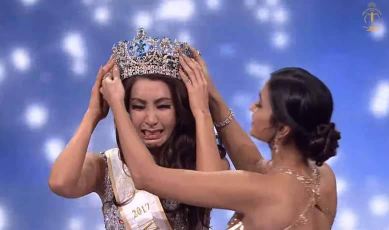 Người đẹp Hàn Quốc khóc như mưa khi bất ngờ đăng quang Hoa hậu Siêu quốc gia 2017 - 5