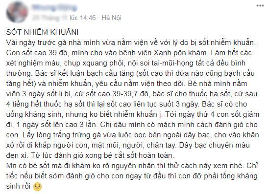 Dùng lòng trắng trứng, dây bạc hạ sốt cho trẻ, mẹ bỉm sữa bảo hiệu quả, bác sĩ nói gì? - 1