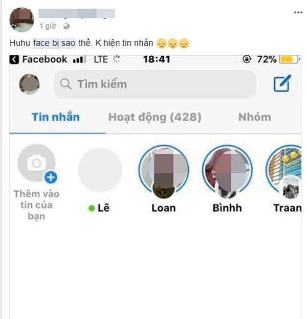 Facebook Messenger gặp lỗi liên tục trong ngày, khung chat trắng xóa rồi tự động biến mất - 2