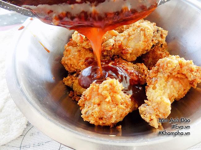 Tự làm gà chiên giòn sốt ngọt tuyệt ngon ăn không thể dừng - 7