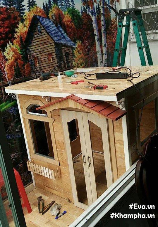 ngoi nha do choi cao 3m dep nhu mo cua cap vo chong sai gon tu dong tang con gai - 5