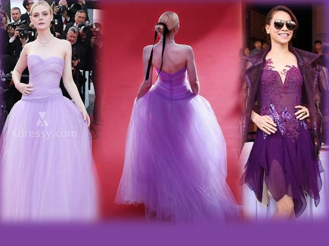 Mặc màu tím không bị chê già và sến như Hồ Ngọc Hà, hãy học nữ thần Elle Fanning!