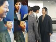 Làng sao - Bắt gặp Song Joong Ki "trốn" Song Hye Kyo đi xem phim với người tình màn ảnh Park Bo Young