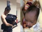 Tin tức - Đứa trẻ bị bỏ rơi trong bụi cây giữa trời đông lạnh, người cảnh sát có hành động bất ngờ