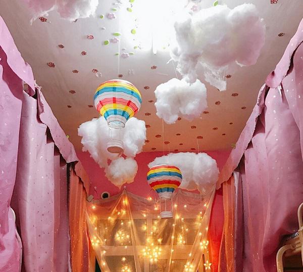 dan tinh "sot ran ran" voi phong ktx mau hong lung linh nhu buoc ra tu truyen ngon tinh - 4