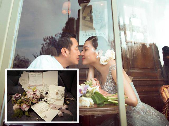 Hé lộ thiệp cưới của Nữ hoàng sắc đẹp Ngọc Duyên và ông xã hơn 18 tuổi