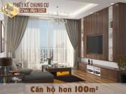 Nhà đẹp - Thiết kế căn hộ chung cư hơn 100m² rộng rãi nhưng vẫn có điểm nhấn ấn tượng, hiện đại
