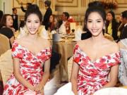 Thời trang - Hoàng Thuỳ đẹp xuất sắc, lấn lướt nhiều mỹ nhân trong dạ tiệc Hoàn vũ