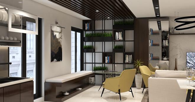 thiet ke can ho chung cu hon 100m² rong rai nhung van co diem nhan an tuong, hien dai - 6