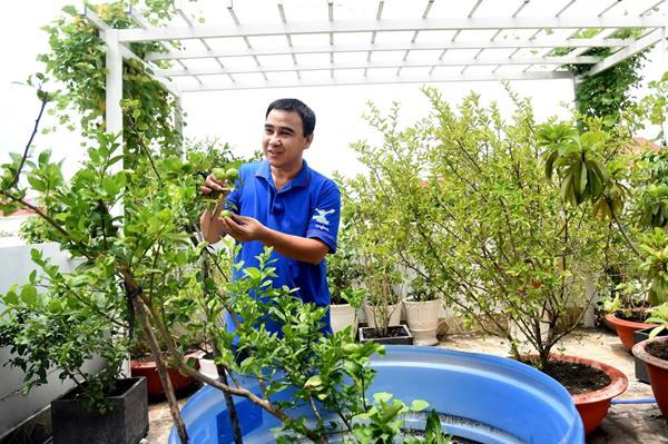 can canh can biet thu nha vuon trang toat, dep me ly moi tu sua cua mc quyen linh - 6