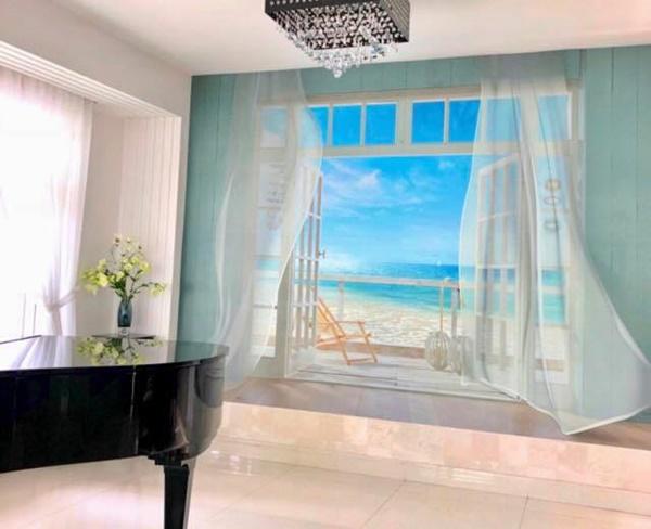 can canh can biet thu nha vuon trang toat, dep me ly moi tu sua cua mc quyen linh - 11