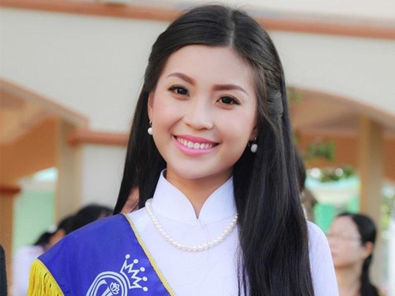 Gương mặt tươi trẻ của Á hậu 2 Hoa hậu Việt Nam 2014 - Nguyễn Lâm Diễm Trang.
