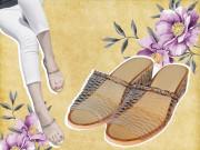 Không ngờ dép lưới trứ danh một thời của bà, của mẹ rũ bùn đứng dậy sáng lòa đến thế!