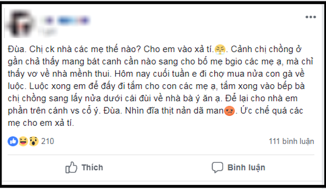 Đĩa thịt gà vừa để trong bếp đã “bốc hơi”, nàng dâu ấm ức vì hành động của chị chồng - 1