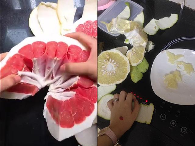 Học theo cách bóc bưởi triệu view trên mạng, thanh niên bị mẹ mắng té tát vì kết quả