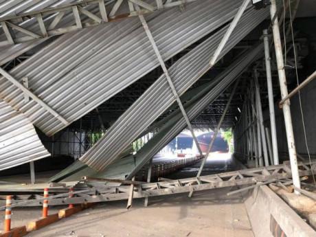 Khoảnh khắc giàn giáo đổ sập trong hầm Thủ Thiêm