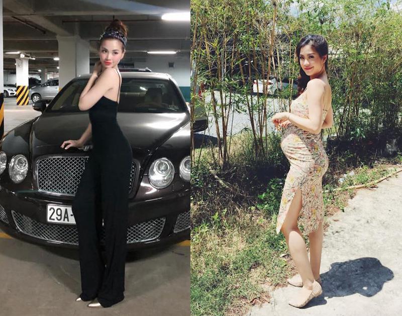 Á hậu Diễm Trang tôn vinh đường cong triệt để với jumpsuit, váy body dù là trước hay sau khi mang thai. Lợi thể hình thể và vẻ đẹp ngọt ngào giúp cô thêm nổi bật với loạt váy áo tôn dáng. 
