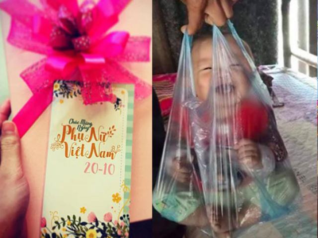 Muôn kiểu quà 20/10 bá đạo của các ông chồng khiến chị em cười ngất