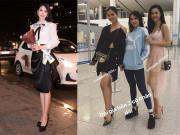 Thời trang - Chất như Thuỳ Tiên, vừa ra sân bay đi thi quốc tế đã biến hình liên tục thế này rồi!