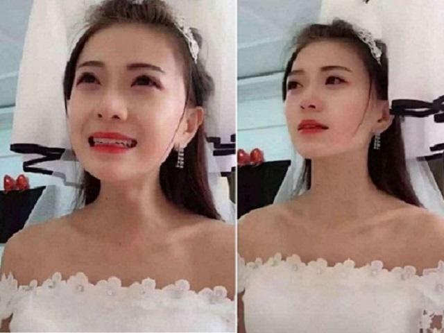 Cô dâu xinh đẹp khóc nấc khi bắt quả tang chú rể đang quấn lấy phù dâu