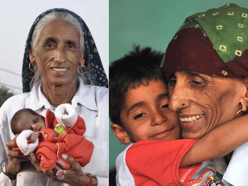 Theo ghi chép của sách kỷ lục thế giới, bà Rajo Devi Lohan, người Ấn Độ là người lớn tuổi nhất trên thế giới mang thai và sinh con. Năm 2008, bà Rajo đã sinh con đầu lòng ở tuổi 74 sau khi thực hiện thụ tinh nhân tạo. 
