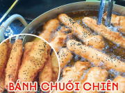 Ngon-bổ-rẻ - "Sốt xình xịch" bánh chuối 10 nghìn đồng vừa to vừa dài, phải xếp hàng lấy số mới mua nổi