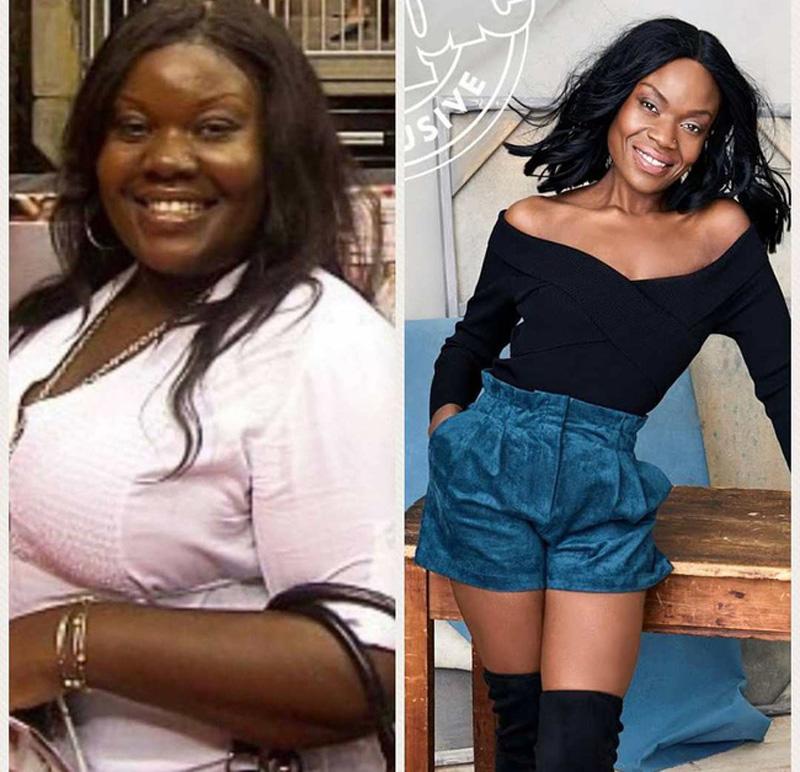 Với làn da đen, thân hình đồ sộ thì rõ ràng việc giảm cân đã mang tới diện mạo hoàn toàn khác cho người phụ nữ này, xinh đẹp và quyến rũ hơn.
