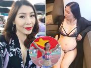 Bà bầu - Rời đường chạy, “nữ hoàng tốc độ” Vũ Thị Hương giờ đang mang bầu, được chồng tặng nhà 24 tỷ