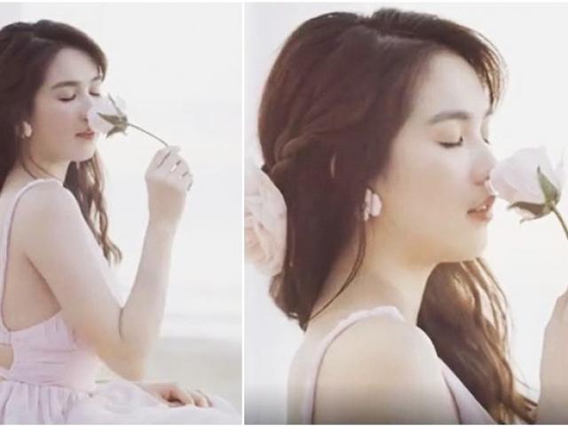 Cầm hoa giả mà hít hà như thật, Ngọc Trinh được dân mạng khen hết lời khả năng diễn xuất