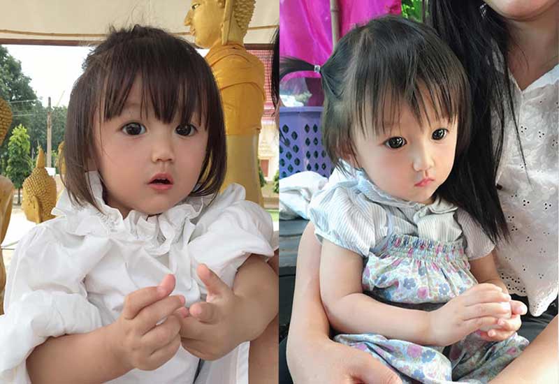 Theo báo Thái Lan, cô bé có tên Isaan, là con thứ 3 trong gia đình 4 anh em.
