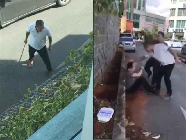 Nghe tin con gái bị chồng bạo hành, bố vợ đích thân vụt con rể tơi bời ngay giữa phố