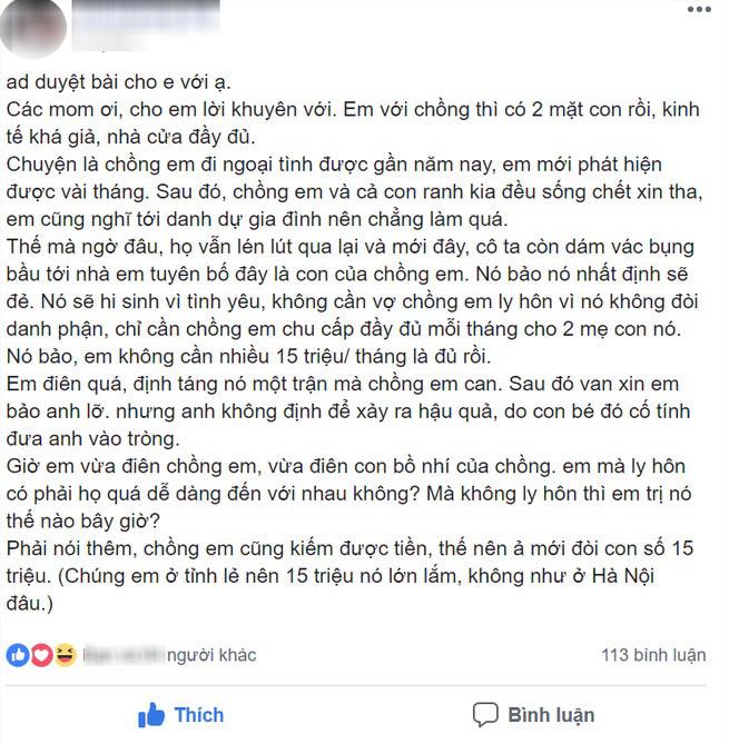 tro tren qua lai voi chong nguoi, bo nhi con vac bung bau toi gap vo doi quyen loi - 1