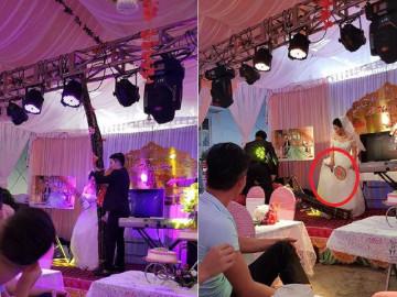 Quà cưới "lầy lội" khiến cô dâu chú rể loay hoay "khóc không thành tiếng"