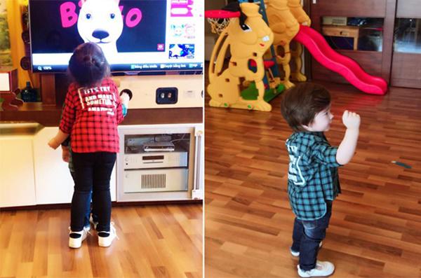 khoe clip con gai, elly tran vo tinh lam lo "goc khuat" trong nha duoc chi em dong cam - 11