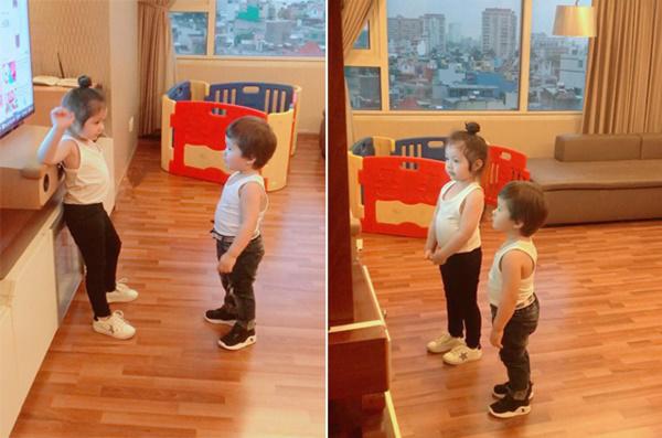 khoe clip con gai, elly tran vo tinh lam lo "goc khuat" trong nha duoc chi em dong cam - 12