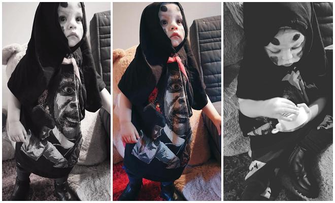 ai cung khen cau be hoa trang halloween qua de thuong, nhin anh doi thuong that bat ngo - 2