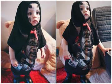 Ai cũng khen cậu bé hóa trang Halloween quá dễ thương, nhìn ảnh đời thường thật bất ngờ