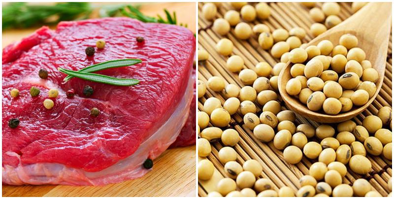 Hàm lượng phốt pho có trong đậu nành có khả năng làm giảm giá trị dinh dưỡng của các loại thịt, đặc biệt là khi thịt càng nạc.
