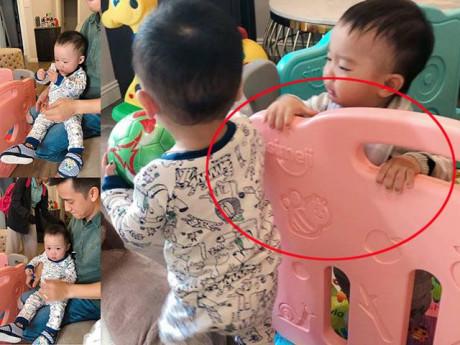Trốn 1 tháng, Bella đưa con về nhà mẹ nuôi giàu có, dân mạng thấy điểm lạ trên tay bé