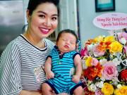 Giải trí - Lộ diện hình ảnh cận mặt con trai kháu khỉnh của Lê Khánh vừa tròn 1 tháng tuổi