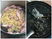 Bếp Eva - Anh chàng hí hửng khoe món mì mực, dân mạng suýt ngất vì quá giống sông Tô Lịch