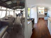 Nhà đẹp - Độc đáo: Cô gái biến xe buýt cũ kỹ thành ngôi nhà đẹp long lanh