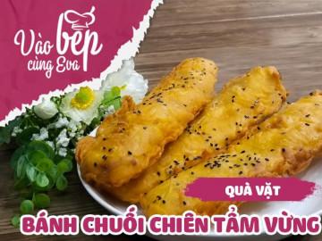 Gió mùa về làm ngay bánh chuối rán nóng hổi thơm lừng để nhâm nhi