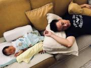 Giải trí - Hé lộ khuôn mặt con trai mới sinh của Đinh Ngọc Diệp và Victor Vũ